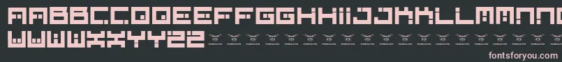 Шрифт Digitalfirebomb – розовые шрифты на чёрном фоне