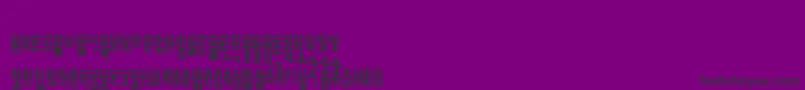 Шрифт Tibetanmachineweb5 – чёрные шрифты на фиолетовом фоне