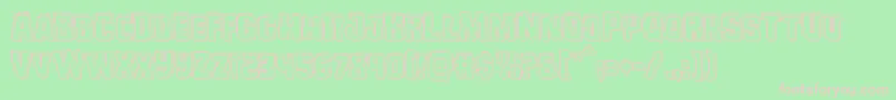Monsterhunterengrave Font – Pink Fonts on Green Background
