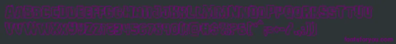 Monsterhunterengrave Font – Purple Fonts on Black Background