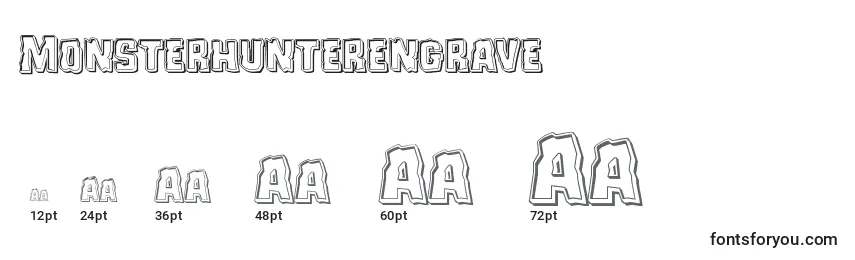 Размеры шрифта Monsterhunterengrave