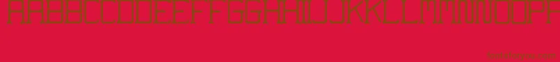 Fontanera Font – Brown Fonts on Red Background