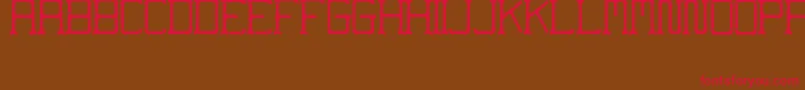 Fontanera Font – Red Fonts on Brown Background