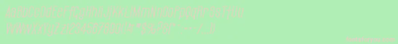 SfGothicanOblique Font – Pink Fonts on Green Background