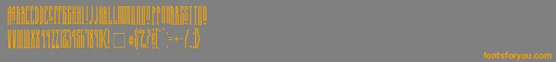 Halfwayhouse Font – Orange Fonts on Gray Background