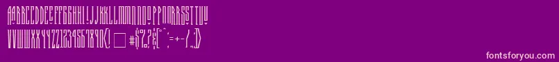 Halfwayhouse Font – Pink Fonts on Purple Background