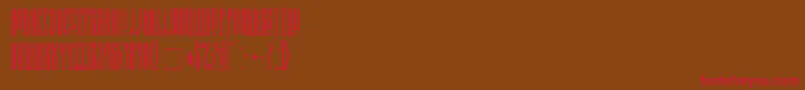Halfwayhouse Font – Red Fonts on Brown Background