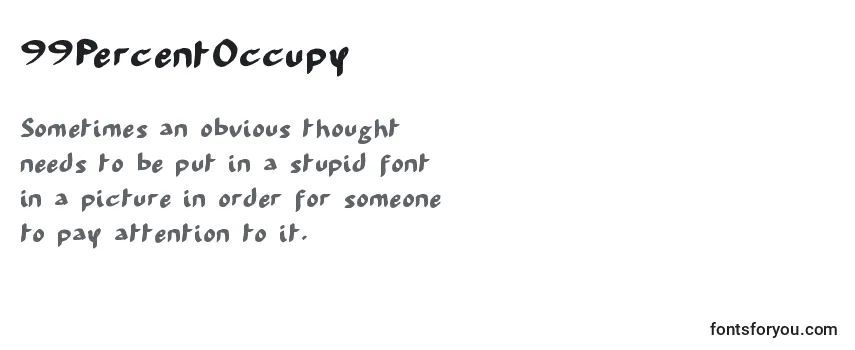 Шрифт 99PercentOccupy
