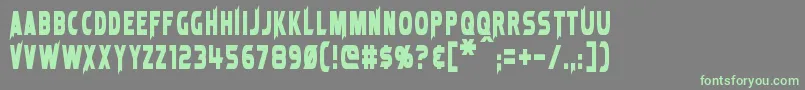 LaserRod Font – Green Fonts on Gray Background
