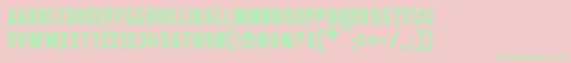 LaserRod Font – Green Fonts on Pink Background