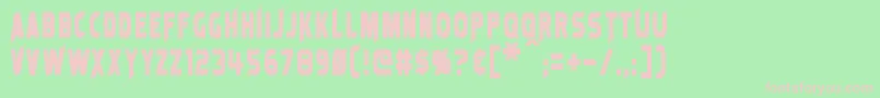 LaserRod Font – Pink Fonts on Green Background