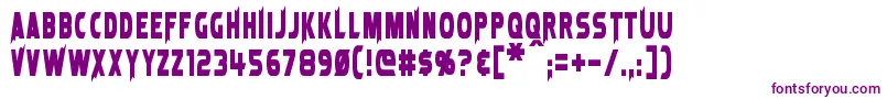 LaserRod Font – Purple Fonts on White Background
