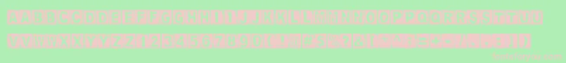 StampedDsg Font – Pink Fonts on Green Background