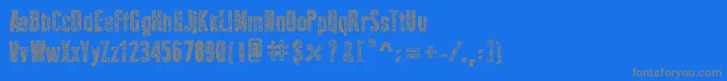 Шрифт NewPressErodedBold – серые шрифты на синем фоне