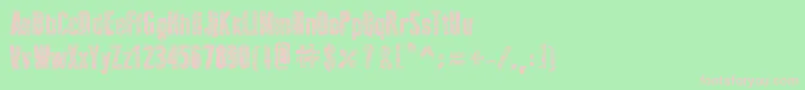 NewPressErodedBold Font – Pink Fonts on Green Background
