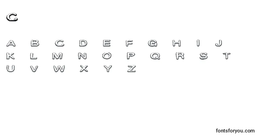 CfmarieevecartoonsRegular font – alphabet, numbers, special characters