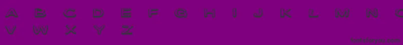 CfmarieevecartoonsRegular Font – Black Fonts on Purple Background