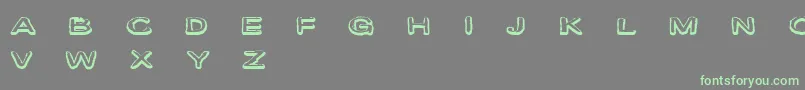 CfmarieevecartoonsRegular Font – Green Fonts on Gray Background