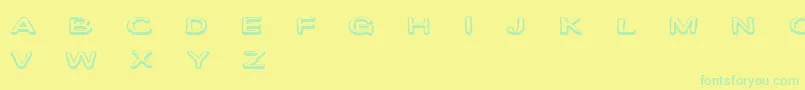 fuente CfmarieevecartoonsRegular – Fuentes Verdes Sobre Fondo Amarillo