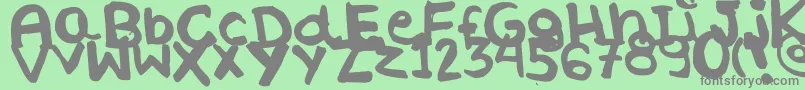 More about WhateverByLucianaMorin Font WhateverByLucianaMorin Font – Gray Fonts on Green Background