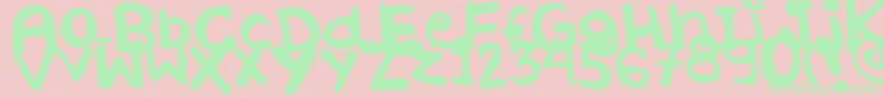 Подробнее о шрифте WhateverByLucianaMorin Шрифт WhateverByLucianaMorin – зелёные шрифты на розовом фоне