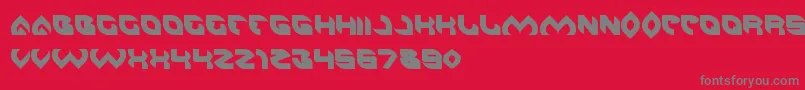 AeroGlass Font – Gray Fonts on Red Background