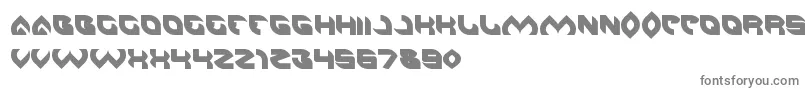AeroGlass-fontti – harmaat kirjasimet valkoisella taustalla