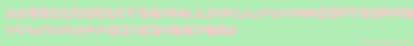 AeroGlass Font – Pink Fonts on Green Background