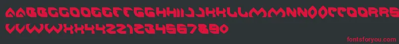 AeroGlass Font – Red Fonts on Black Background
