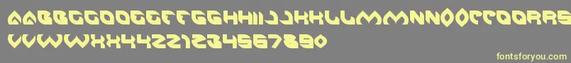 Шрифт AeroGlass – жёлтые шрифты на сером фоне