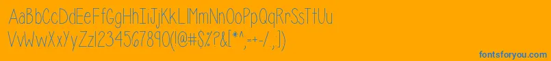 fuente IsabelleLayne – Fuentes Azules Sobre Fondo Naranja