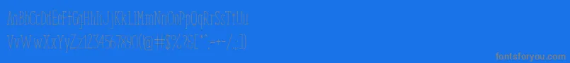EnyoSerifLight Font – Gray Fonts on Blue Background
