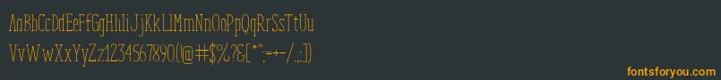 Шрифт EnyoSerifLight – оранжевые шрифты на чёрном фоне