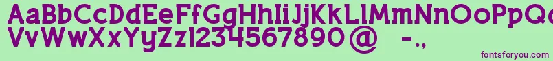 LifestyleM54 Font – Purple Fonts on Green Background