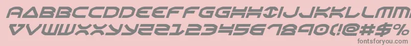 Oberonital-Schriftart – Graue Schriften auf rosa Hintergrund
