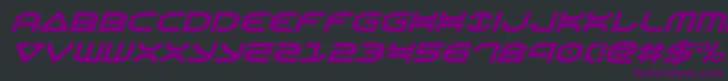 Oberonital Font – Purple Fonts on Black Background