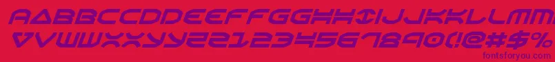 Oberonital Font – Purple Fonts on Red Background
