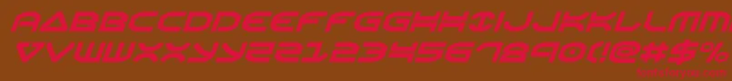 Oberonital Font – Red Fonts on Brown Background