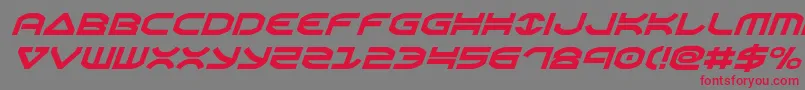 Oberonital Font – Red Fonts on Gray Background