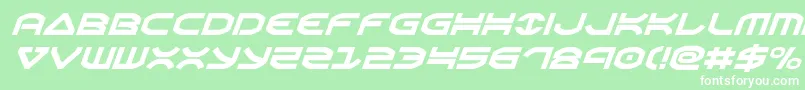 Oberonital Font – White Fonts on Green Background
