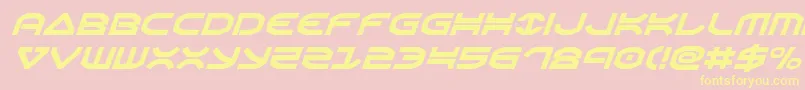 Oberonital Font – Yellow Fonts on Pink Background