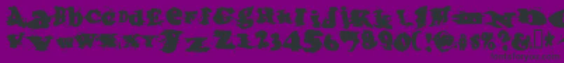Incantationone Font – Black Fonts on Purple Background