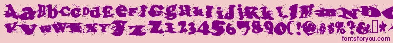 Incantationone Font – Purple Fonts on Pink Background
