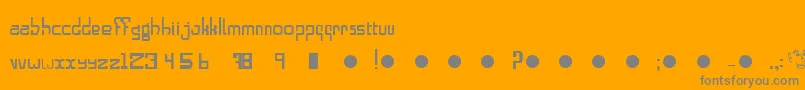 フォントAlphabeta – オレンジの背景に灰色の文字