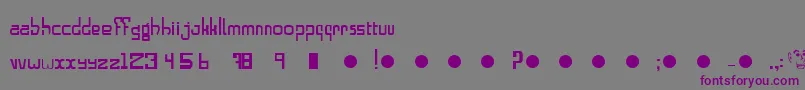 Alphabeta Font – Purple Fonts on Gray Background
