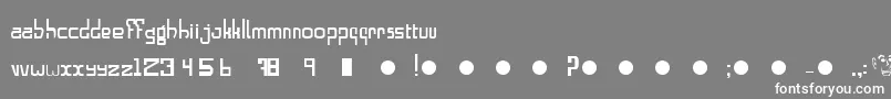 フォントAlphabeta – 灰色の背景に白い文字