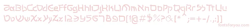 Shalommk Font – Pink Fonts on White Background