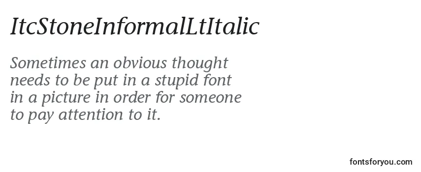 ItcStoneInformalLtItalic Font