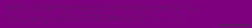 ElgethyEstUpperOblique Font – Black Fonts on Purple Background