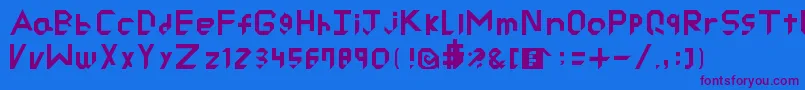 More about RyuCutted Font RyuCutted Font – Purple Fonts on Blue Background